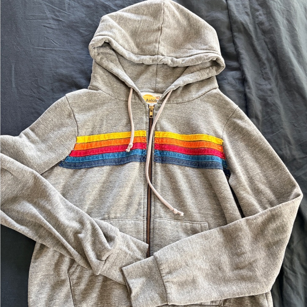 Aviator Nation Gray Hoodie